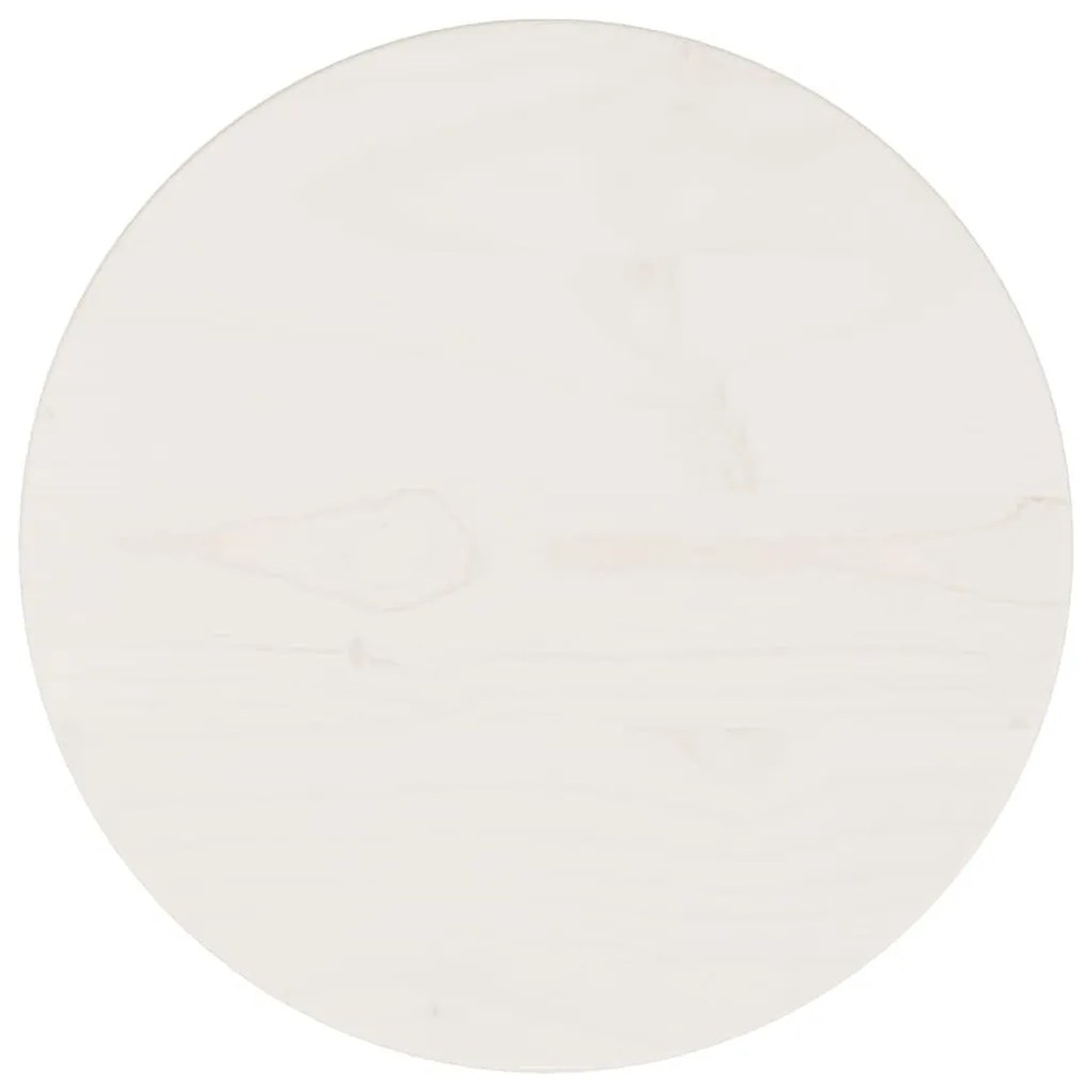 fehér tömör fenyőfa asztallap Ø30 x 2,5 cm