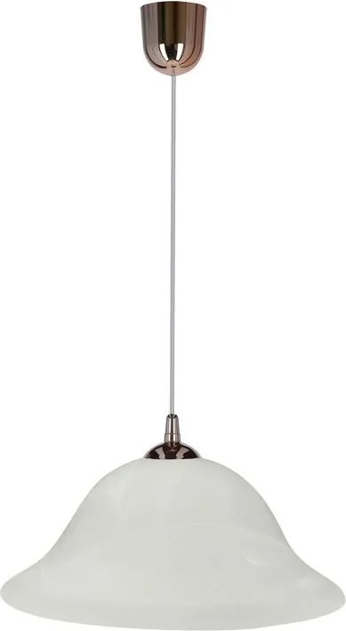 Csillár zsinóron VERA 1xE27/60W/230V réz/fehér