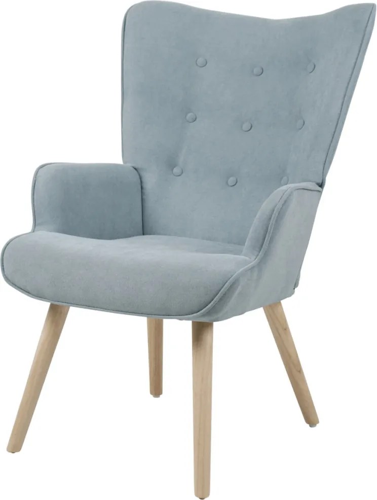 Relaxační křeslo, modrá, látka, AK-301 BLUE2