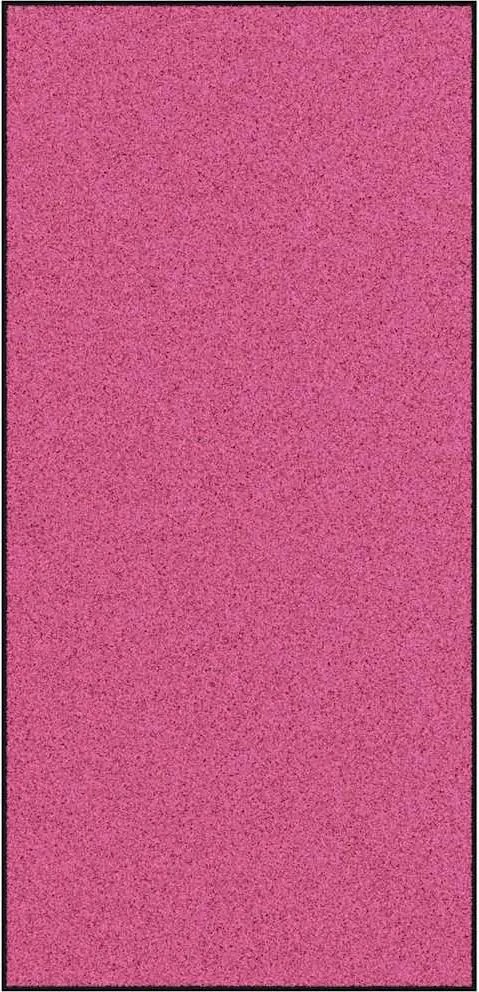 vidaXL Ajtószőnyeg Rózsaszín és Fekete 120 x 250 cm Poliamid és PVC