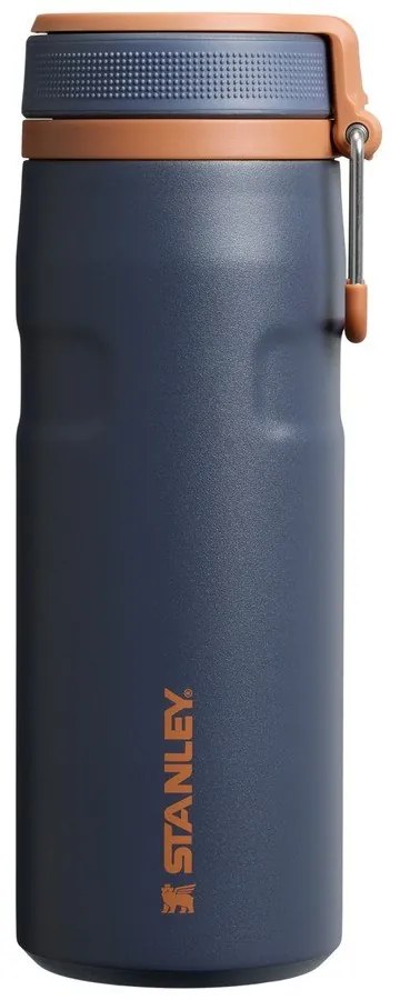 Sötétkék rozsdamentes acél termosz 470 ml IceFlow™ Bottle Twist Flip Twilight – Stanley