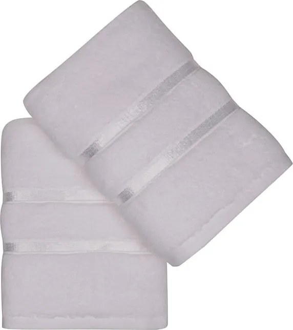 Dolce 2 db-os fehér pamut törölköző szett, 50 x 90 cm - Foutastic