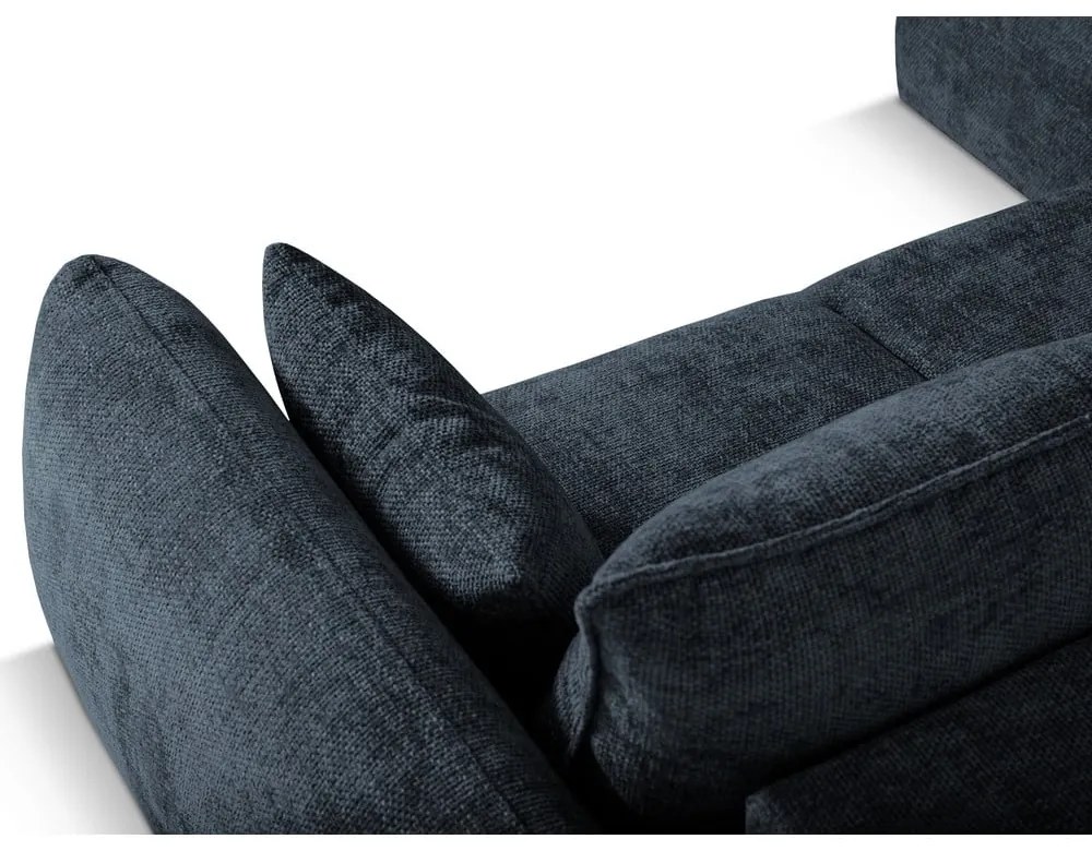 Sötétkék sarokkanapé (bal oldali) Matera – Cosmopolitan Design