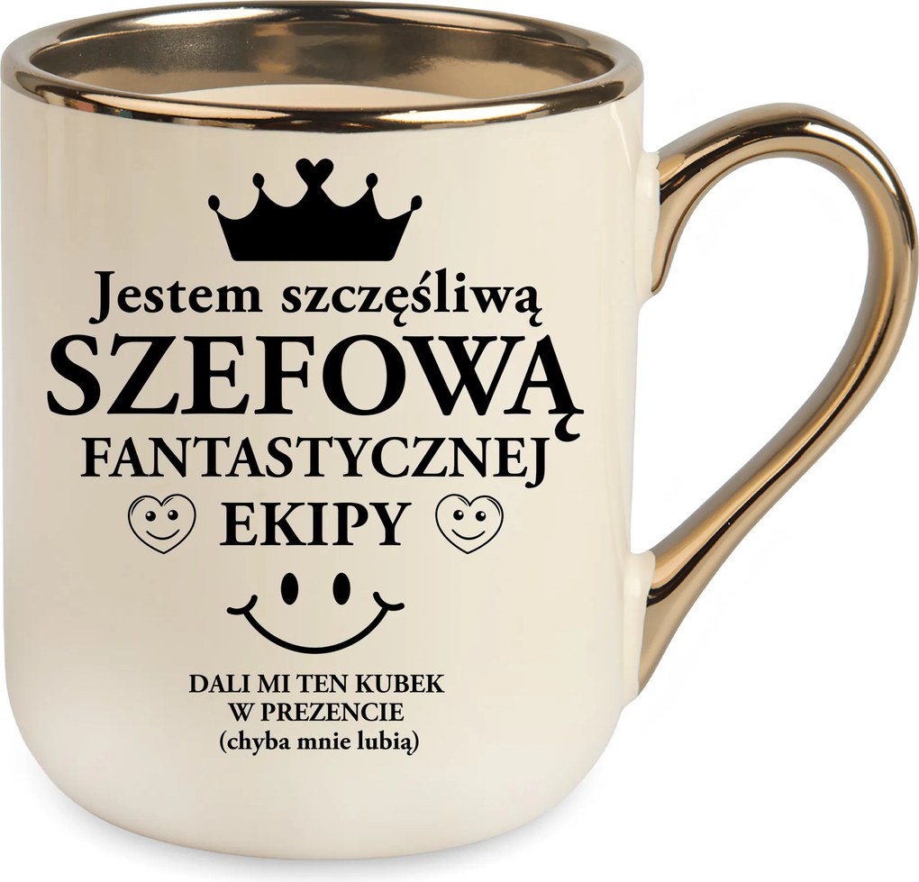 Bögre Elegáns Arany Főnöknek Büszke főnök Ajándék Születésnapra