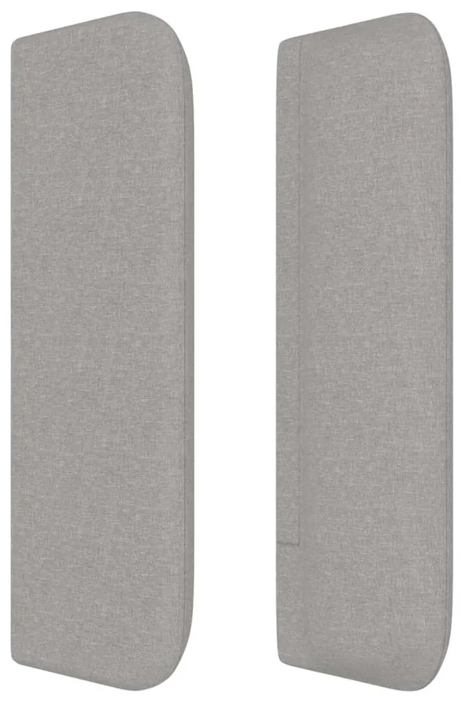 világosszürke szövet fejtámla 103x16x78/88 cm