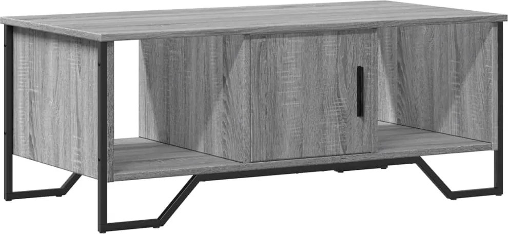 vidaXL szürke sonoma színű szerelt fa dohányzóasztal 100 x 51 x 40 cm