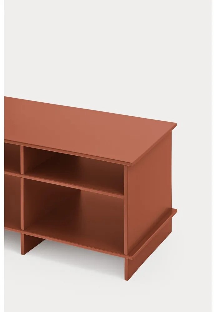 Téglavörös TV-állvány 180x50x40 cm Inari – Teulat