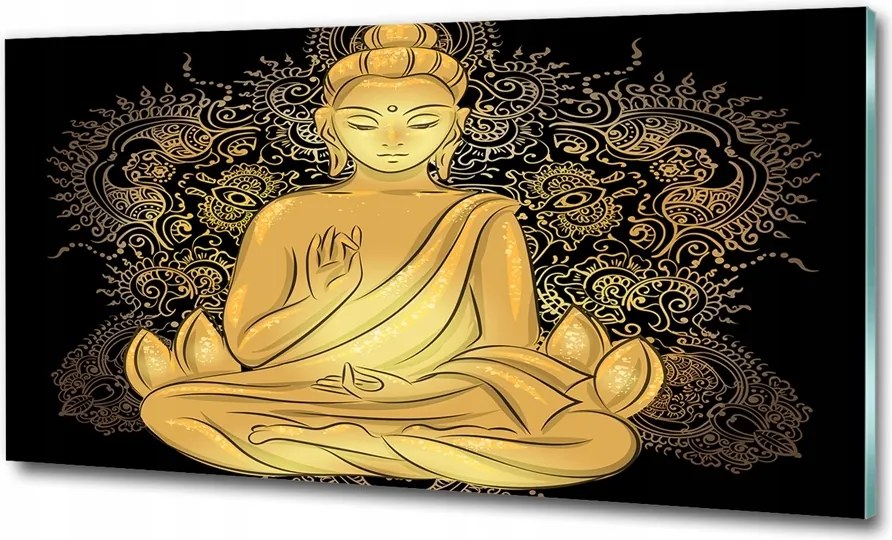 Fotó-kép edzett üveg Ülő Buddha 125x50