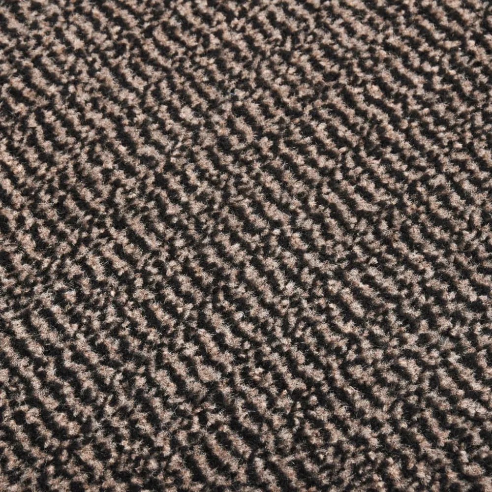 sötétbarna tűzött lábtörlő 60 x 90 cm