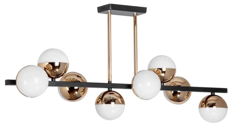 Venti LED csillár rúdon 8xLED/7W/230V arany/fekete VE0522