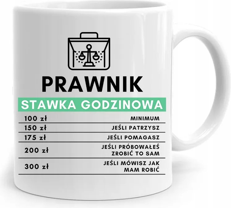 Ügyvédi Bögre Óradíj Nyomtatott Fényképpel