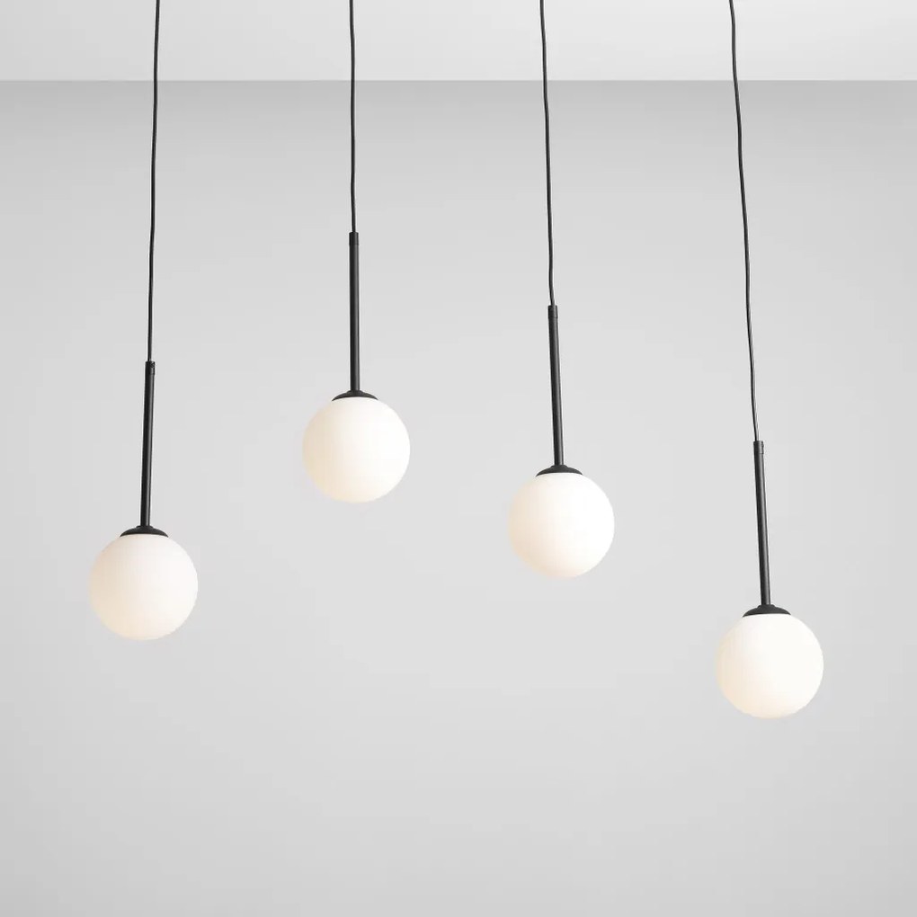 ALDEX 1087L1 BOSSO Modern Led Függesztett Lámpa Fekete E14 IP20