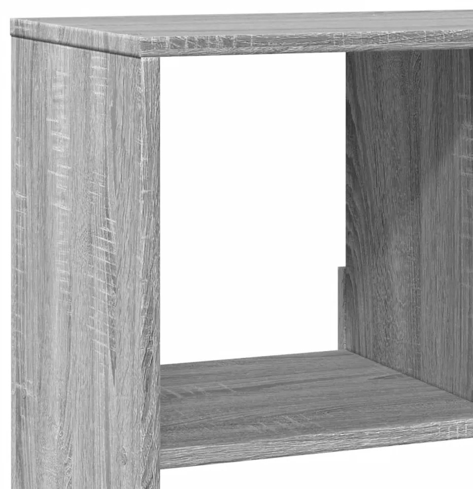 szürke sonoma színű szerelt fa könyvespolc 100 x 33 x 156,5 cm