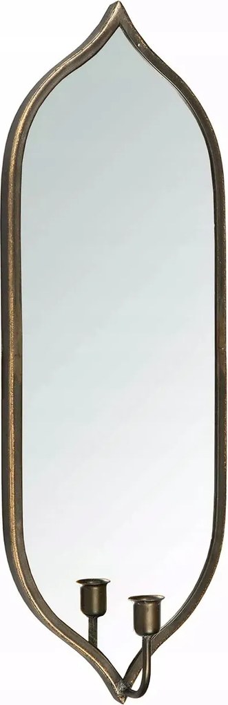 Tükör Arany Fém keskeny dekoratív retro nappali gyertyatartó