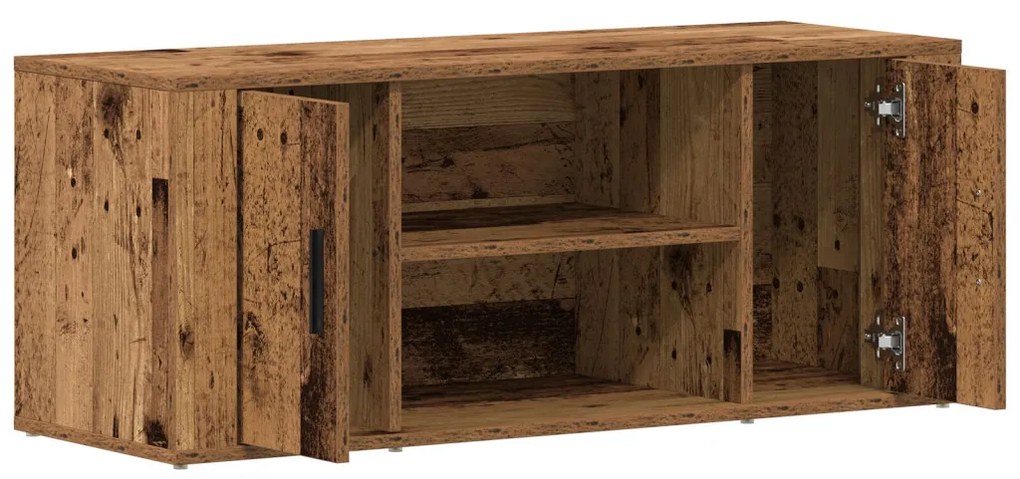TV Szekrény Régi Fa 100x35x40 cm Mérnöki Fa