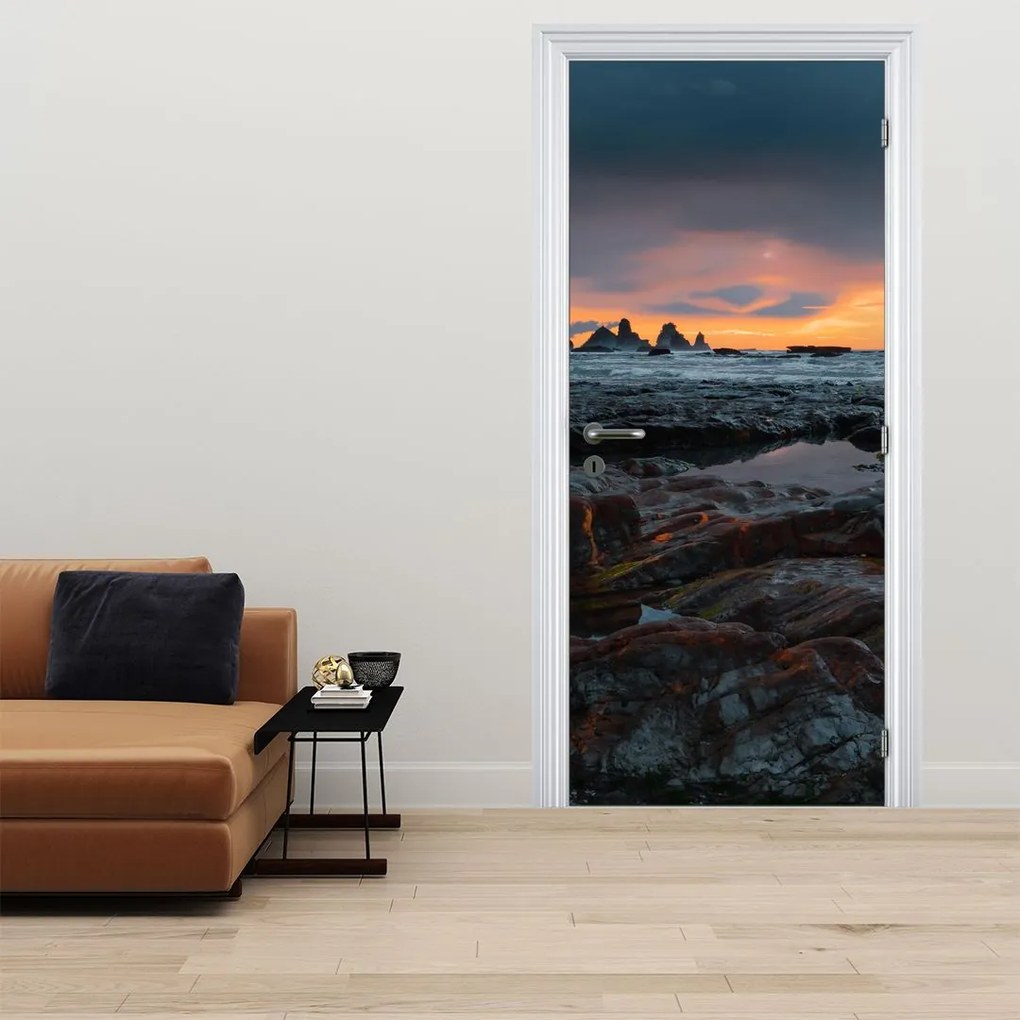 Fotótapéta ajtóra - Új-Zéland tájképe (95x205cm)