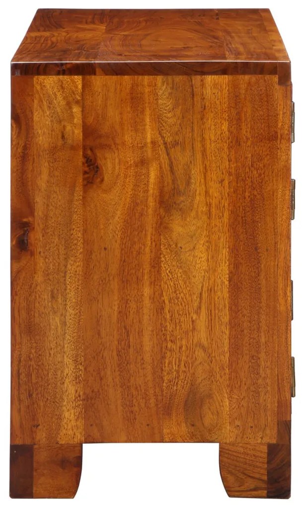 Cipőszekrény 90x35x55 cm Tömbfa Akáció