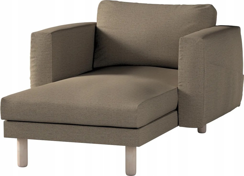 Dekoria Norsborg sezlonhuzat Ikea karfával barna