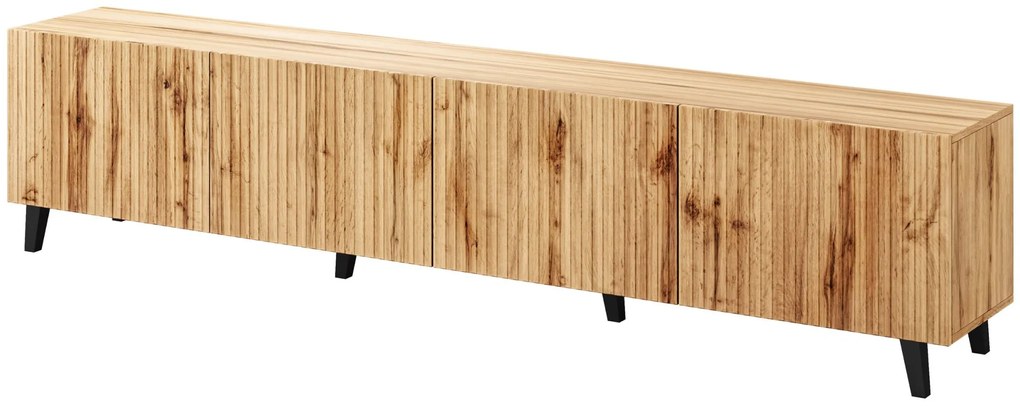 HAER 2 stílusos TV asztal - wotan tölgy / fekete