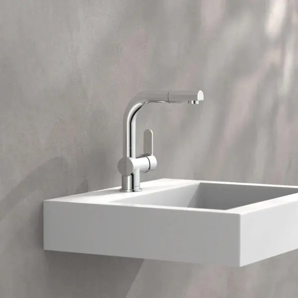 Schütte 79710 - LONDON mosogatócsaptelep kihúzható zuhanyfejjel, fényes króm