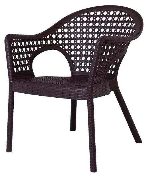 XXL 6 személyes stabil kerti bútorszett Antracit - Barna N