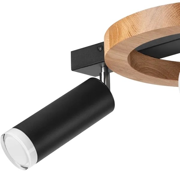 Spotlámpa OTIS 1xG9/5W/230V + 2xE27/15W/230V tölgy