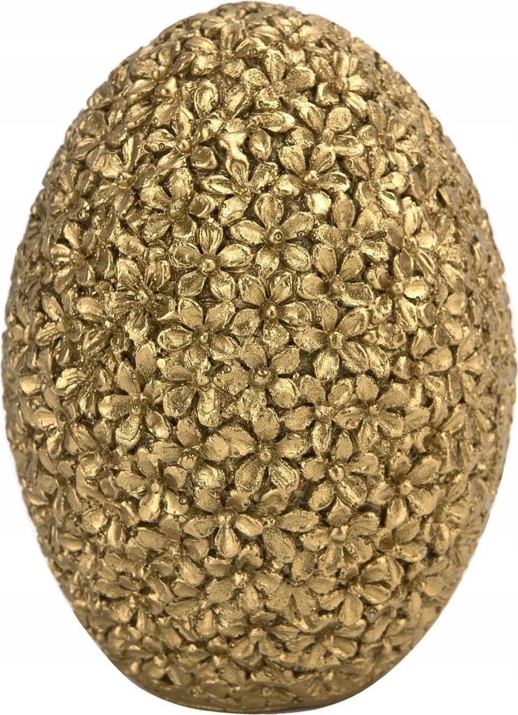 Tojás dekoráció 11 cm arany GJ0387 műanyag