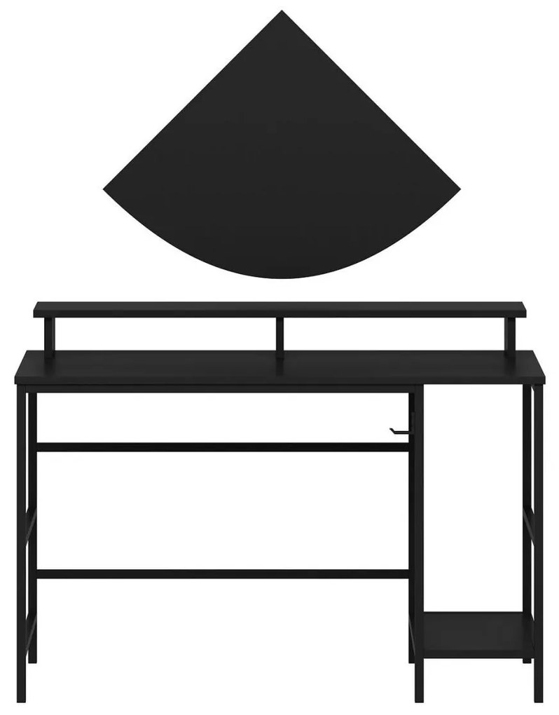 PC asztal Grana (fekete). 1088568