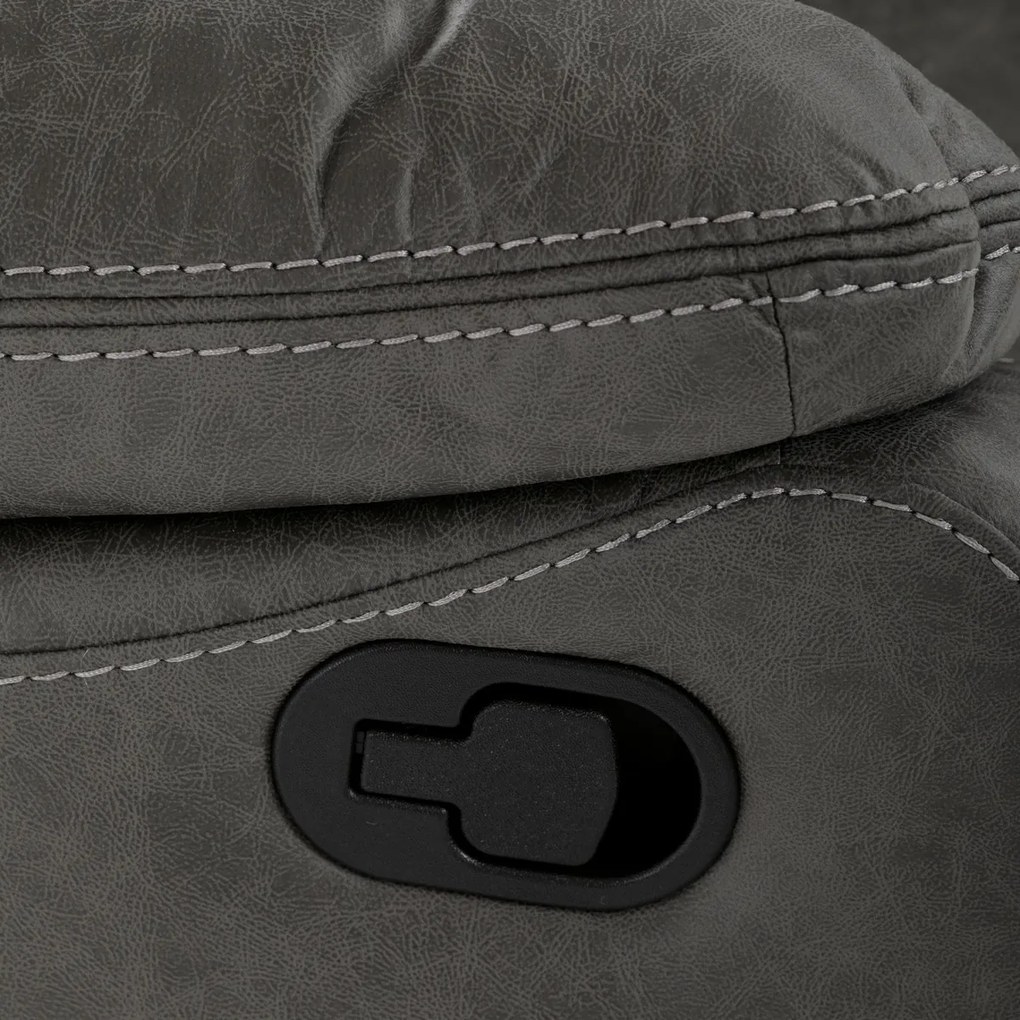 4092 GREY3 pozicionáló fotel vintage, szürke