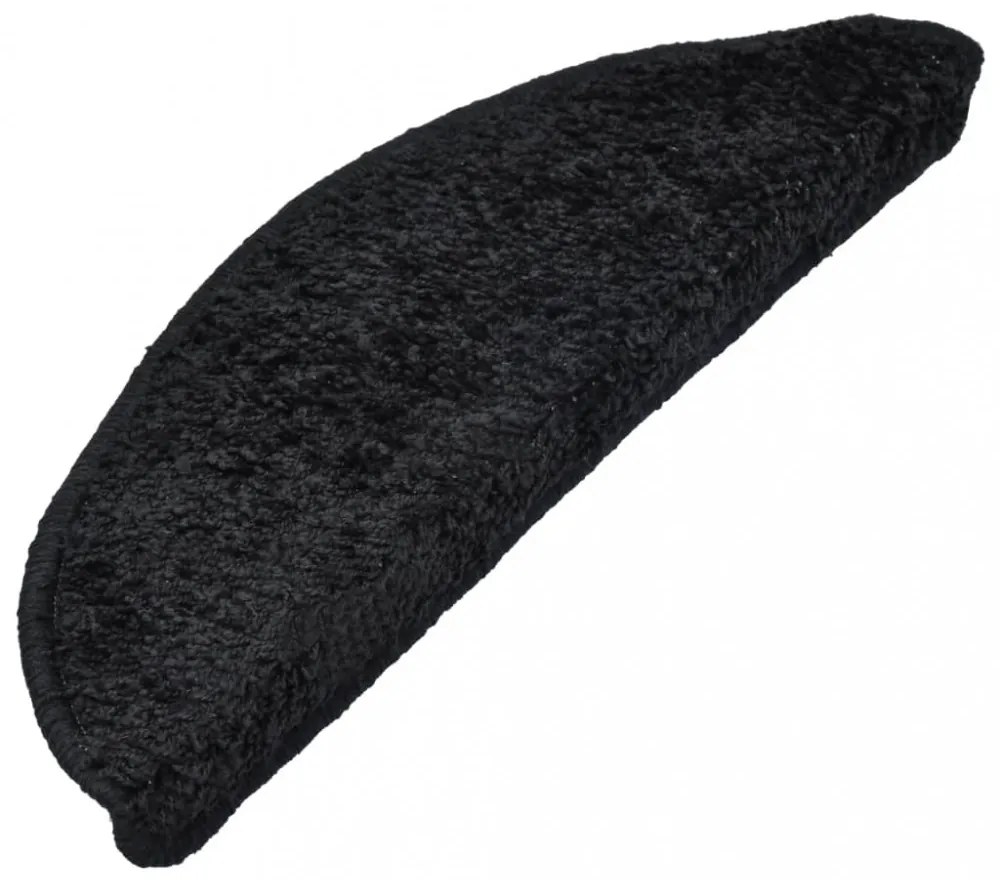 vidaXL 10 db fekete lépcsőszőnyeg 65 x 21 x 4 cm