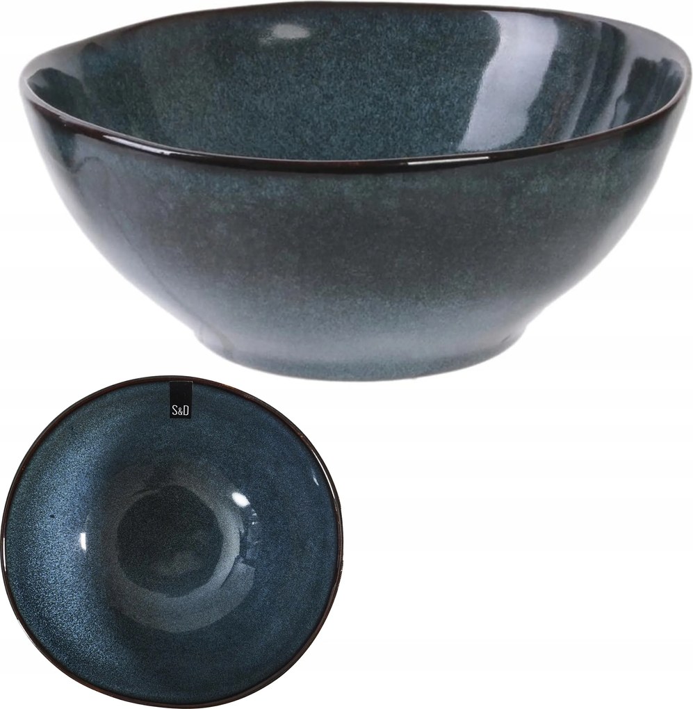 Kerámia tál Aurora 350 ml sötétkék Leveses Ramen Loft Müzli Tál