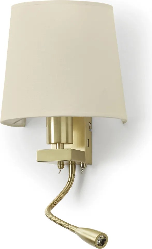 Novolux FIRENZE 507F-Y05X1B-46 Fali lámpa 2x60W, 3W/E27, LED 240LM IP20