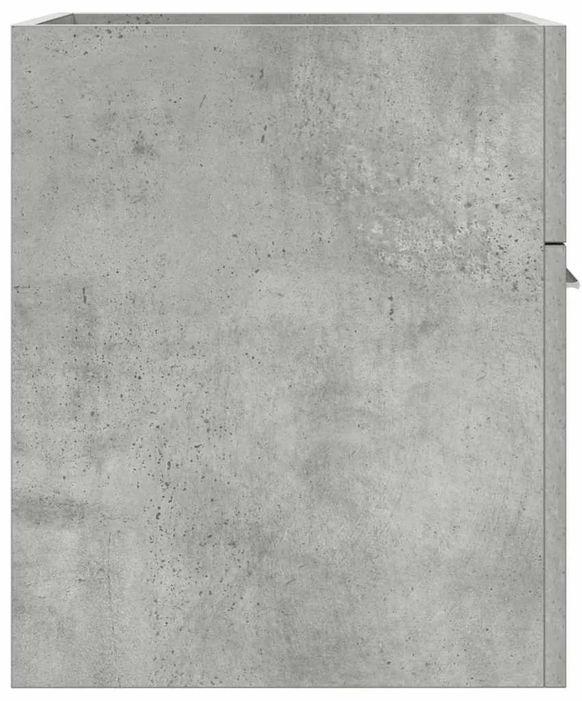 Betonszürke szerelt fa fürdőszobai mosdószekrény 41x38,5x46 cm