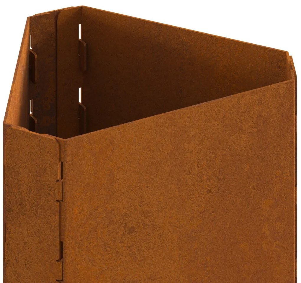 Tűzrakó Barna 50 x 43 x 52 cm időjárásálló acél