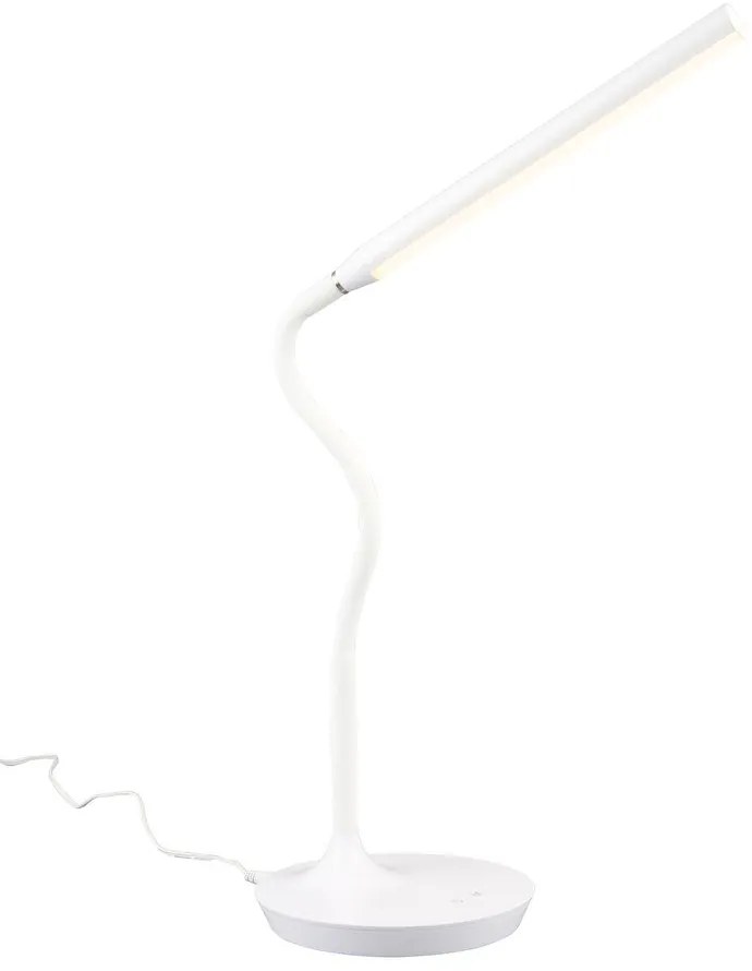 Fehér LED asztali lámpa (magasság 38 cm) Toro – Trio