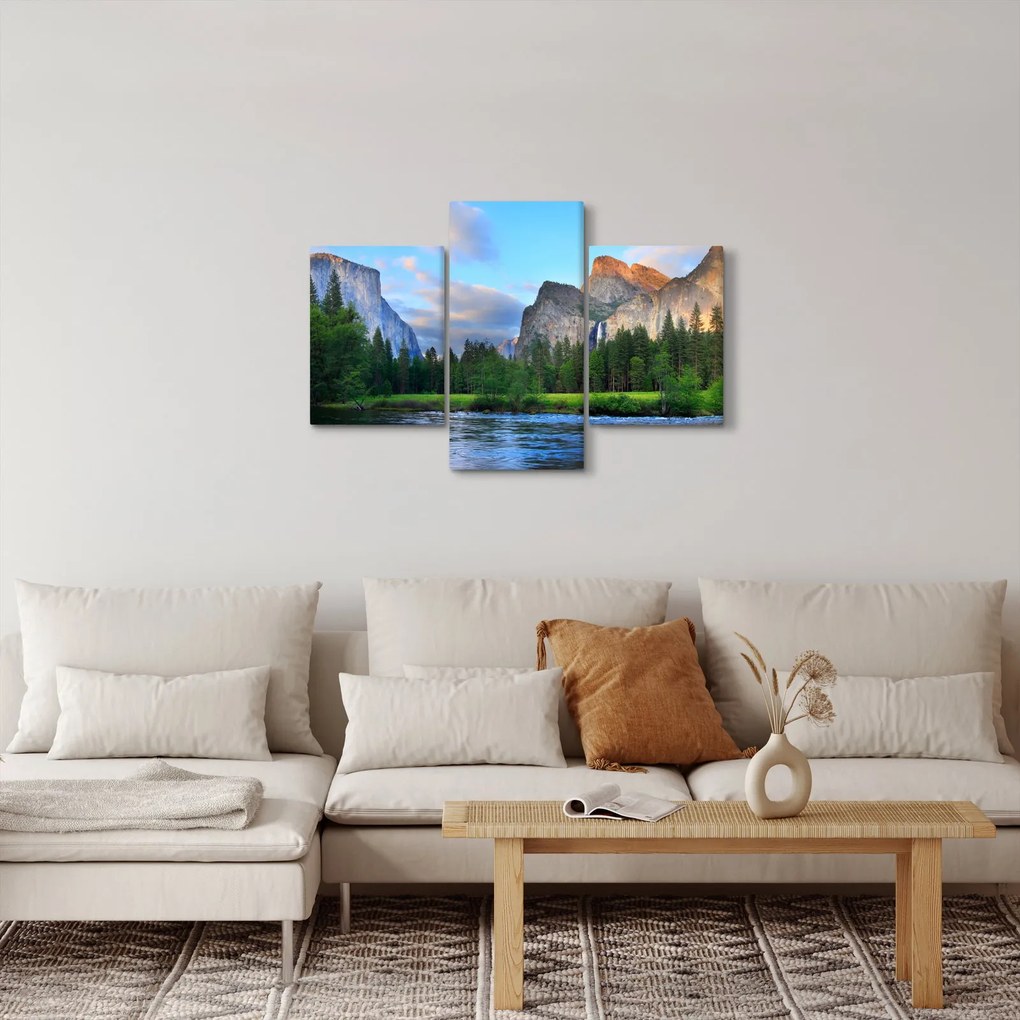 Egy vad hegyi táj képe (90x60 cm)