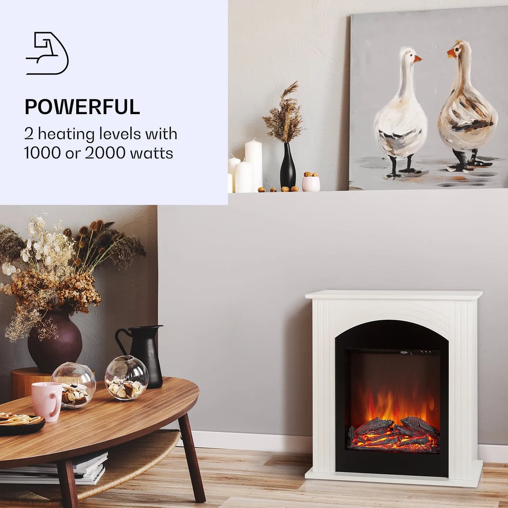 Klarstein Elbrus, elektromos kandalló, 2000 W, LED technológia, távirányító