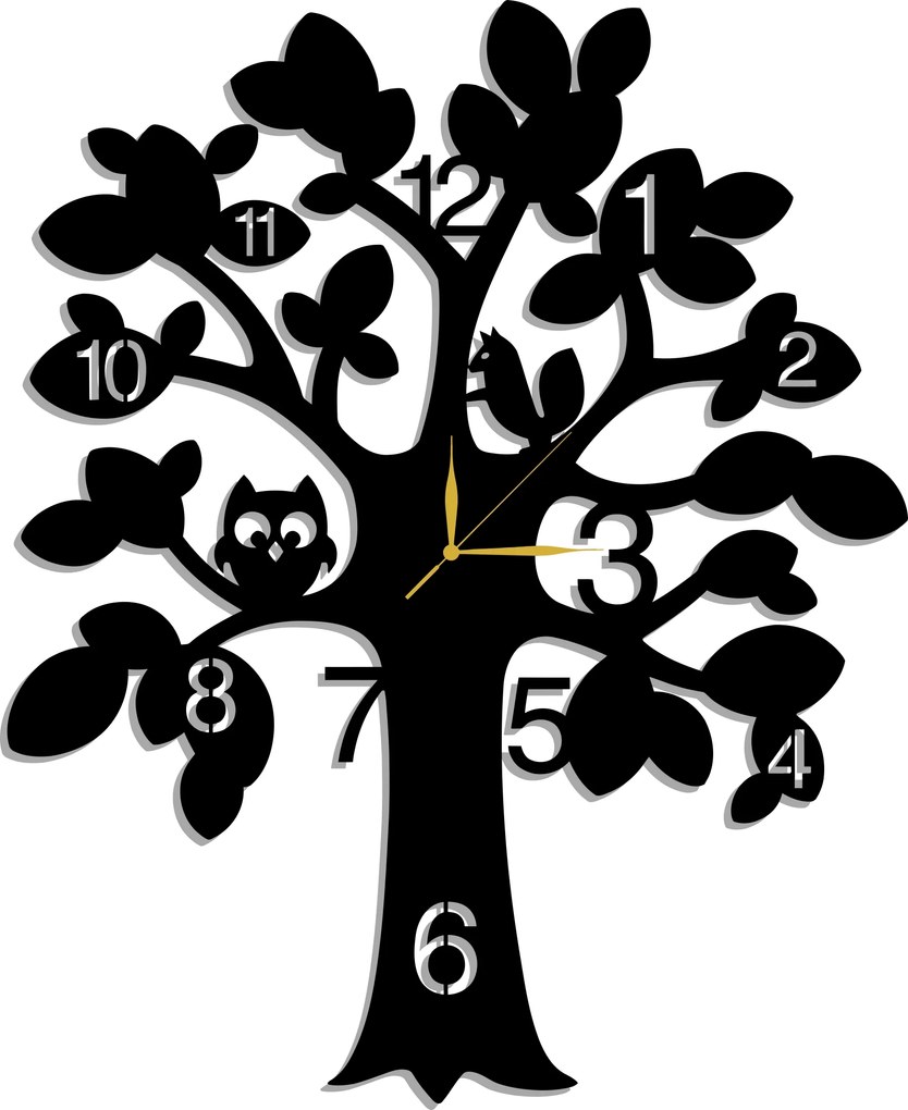 Áttört Fa Falióra 70CM XXL Színek