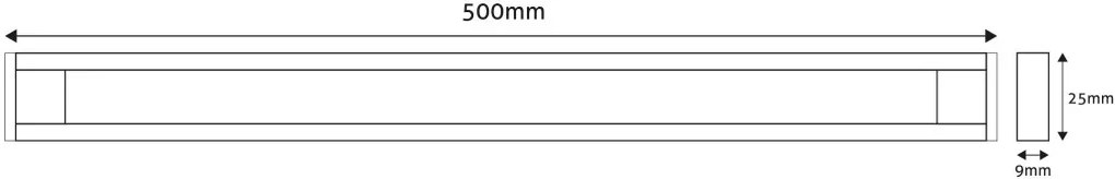 Avide ABLSCAB-50NW-BL2 érintőkapcsolós pultmegvilágító lámpaszett, 2x5W LED, 4000K, 2x500lm, IP44