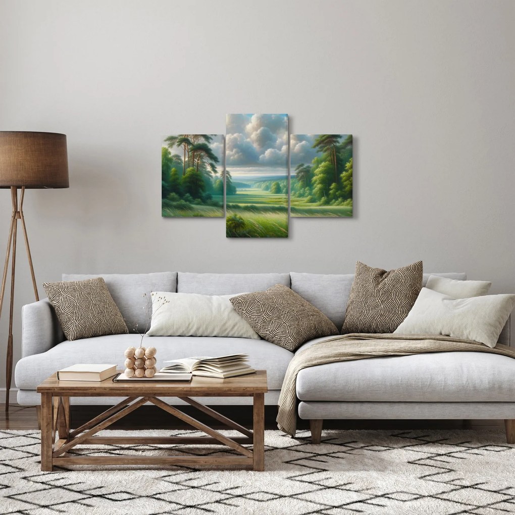 Kép - Zöld táj (90x60 cm)