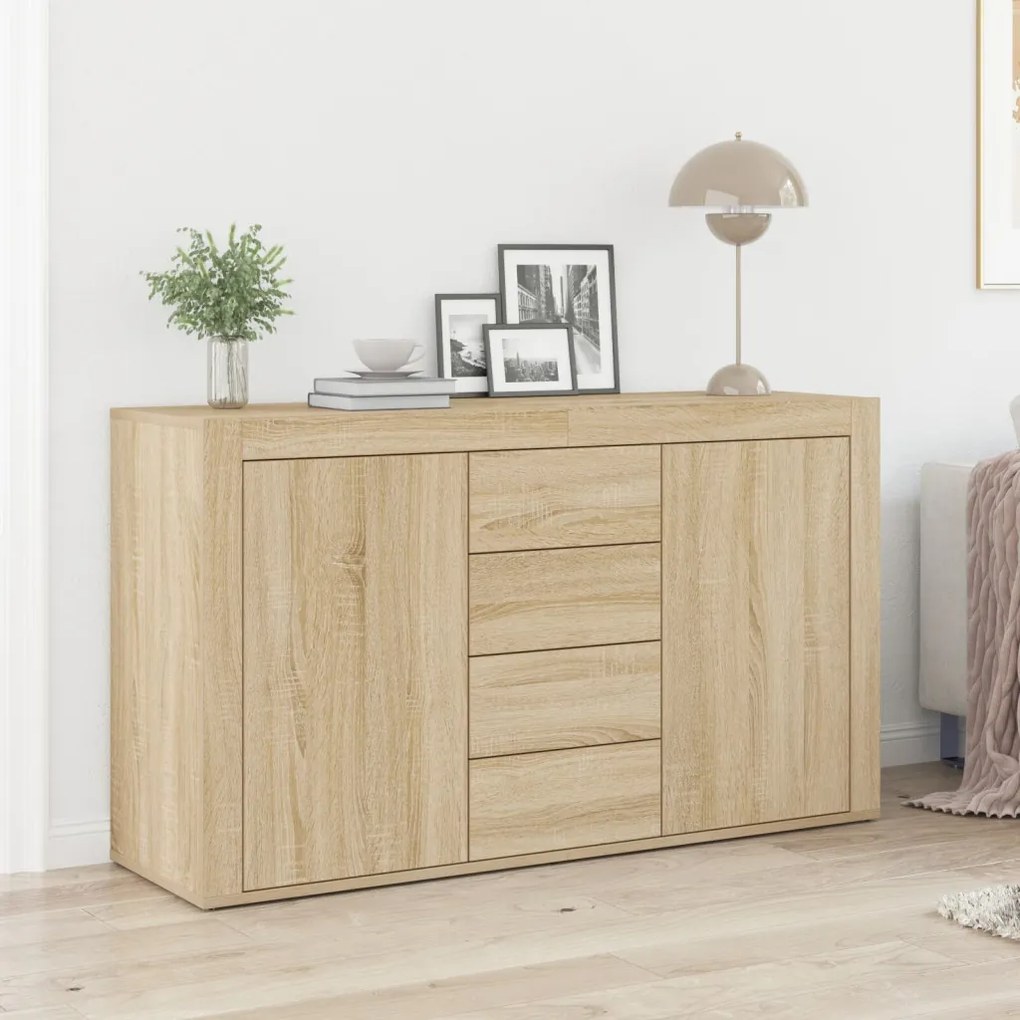 Tálaló Sonoma tölgy Szerelt fa 120 x 36 x 69 cm Tárolás