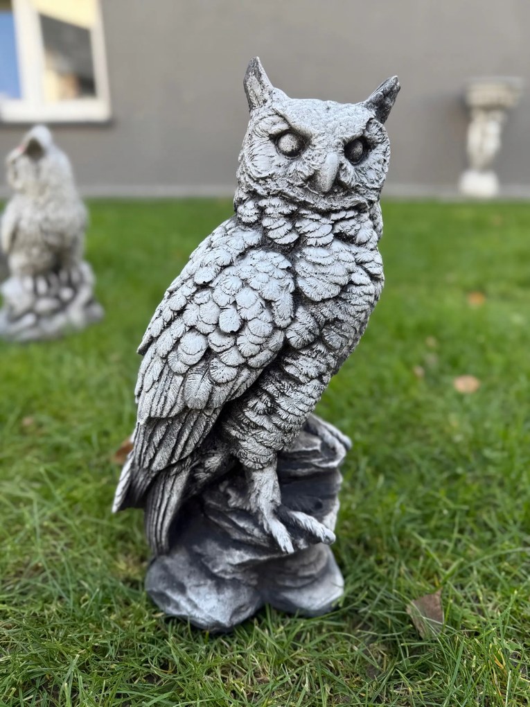 Beton figura Bagoly kerti figurák beton dekoráció bagoly kert