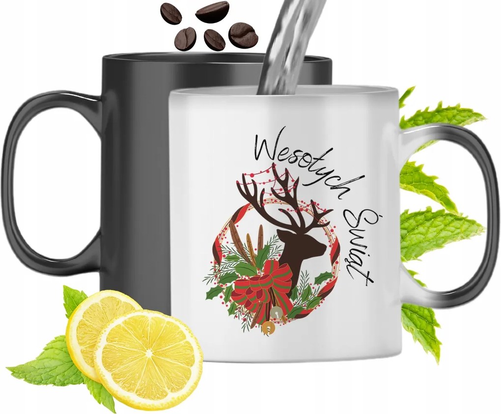 Mágikus Karácsonyi Színváltó Bögre fényképes nyomtatással