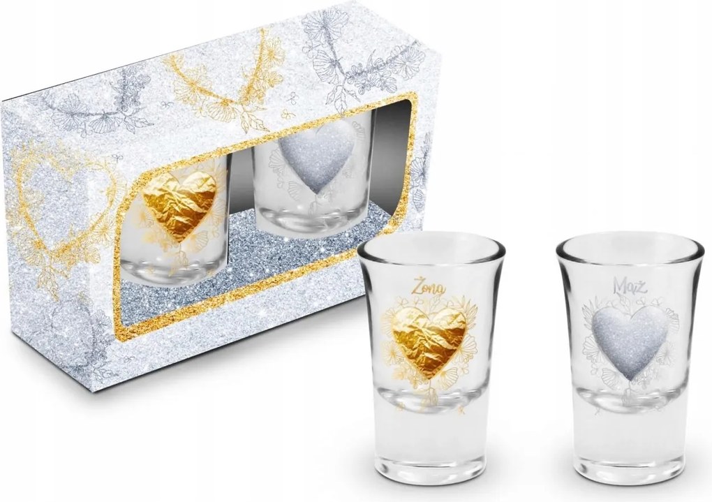 Koccintós poharak az ifjú párnak Esküvőre Ajándék az ifjú párnak Esküvőre