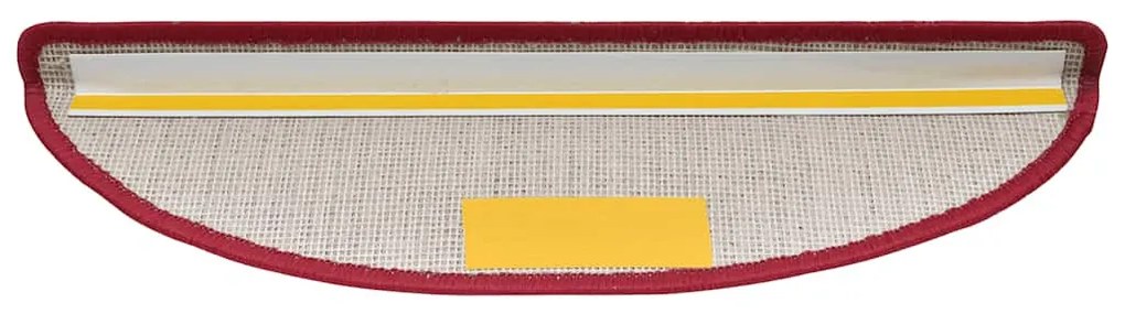 30 db bordeaux piros lépcsőszőnyeg 56x17x3 cm