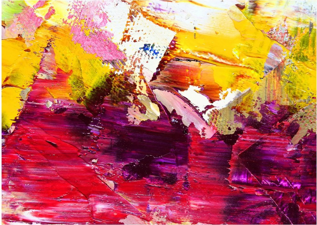Absztrakció kép - festmény (üvegen) (70x50 cm)