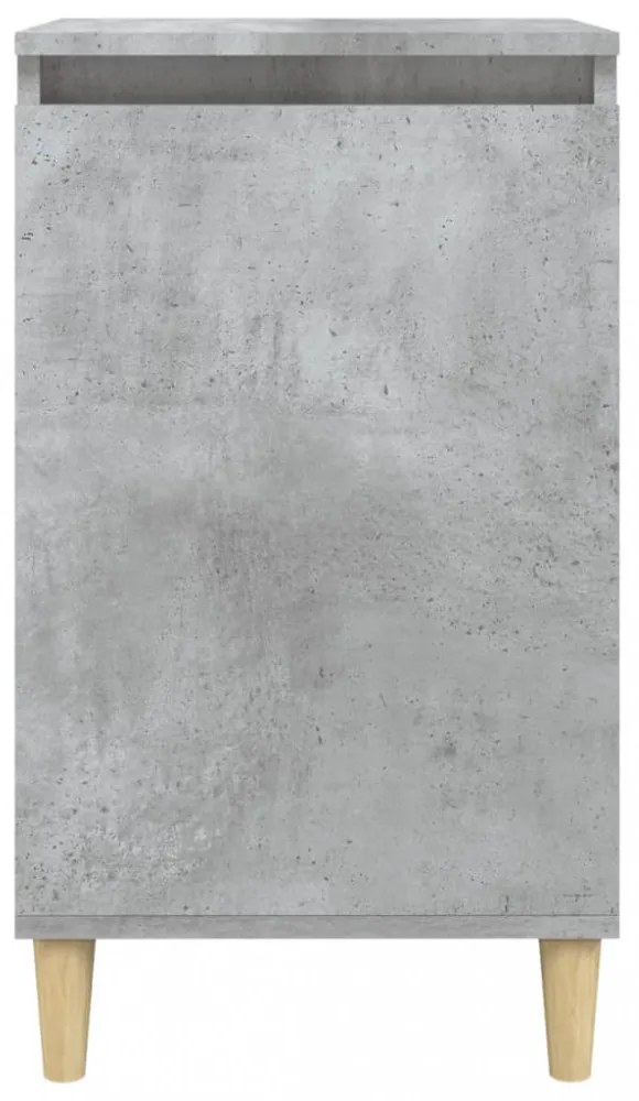 2 db betonszürke szerelt fa éjjeliszekrény 40x35x70 cm