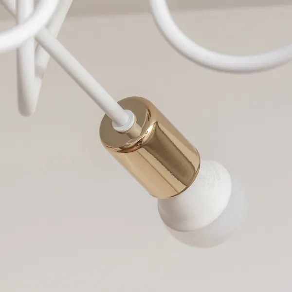 Ráépíthető csillár OXFORD 3xE27/15W/230V arany/fehér