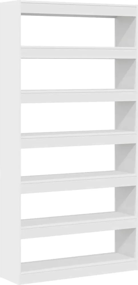 vidaXL Könyvespolc Fehér 100 x 30 x 198 cm Faanyag