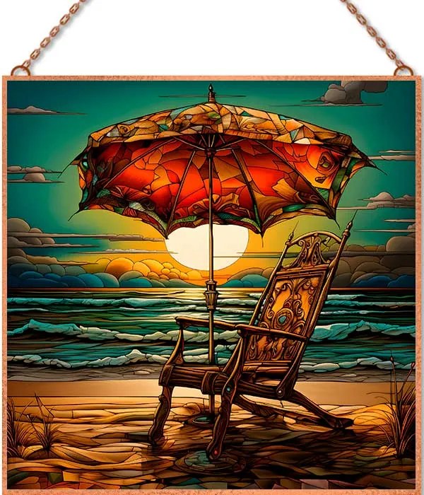 Pihenés üvegkép, falikép